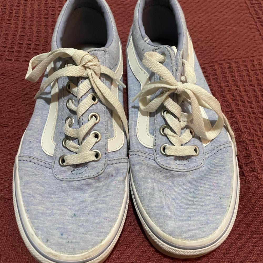 Vans Sky Blue and White Women's Sneakers